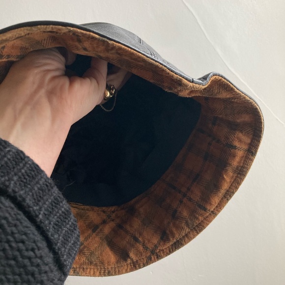 Leather Bucket Hat - Picture 2 of 5